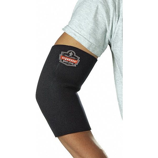 Elbow Sleeve, Pull-Over, M, Black