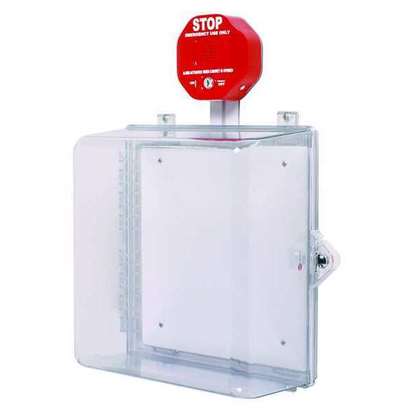 Protective Cabinet With Stop Sign Alarm