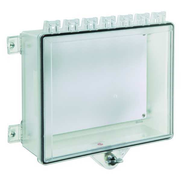 Surface Mount Clear Poly Protective Cabinet, with Lock, 8-7/8
