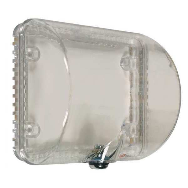 Surface Mount Clear Poly Thermostat Cover, Small With Key Lock 4-5/8