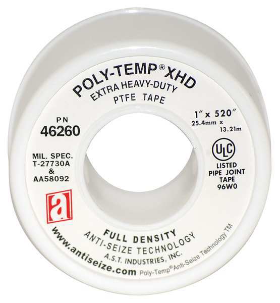 Thread Sealant Tape, 1 In. W, 520 in.L