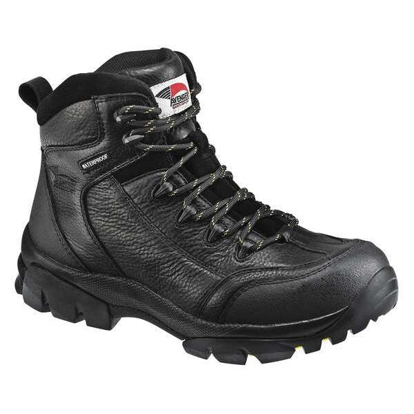 Size 10 Men's 6 in Work Boot Composite Work Boot, Black