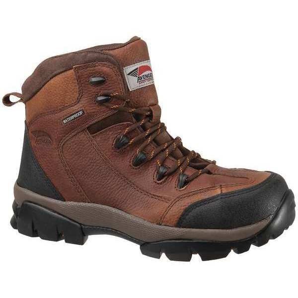 Size 9 Men's 6 in Work Boot Composite Work Boot, Brown