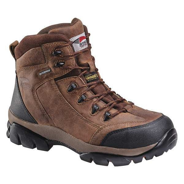 Work Boots, Men, 8-1/2M, Lace Up, Brown, PR