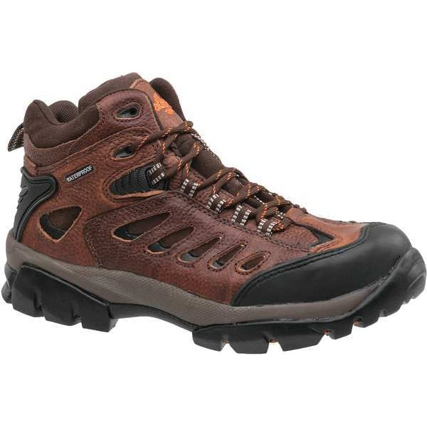 Size 14 Men's Hiker Boot Steel Work Boot, Brown