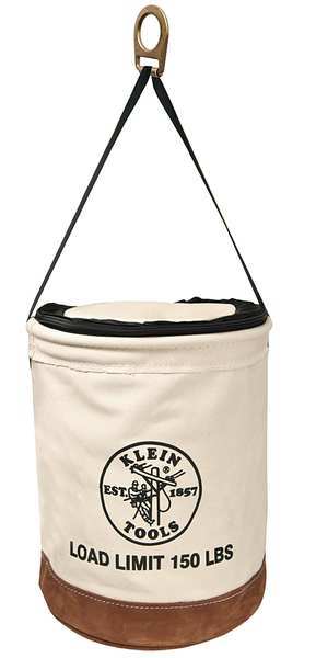 Utility Bucket, #1 Canvas, Off- White, 22
