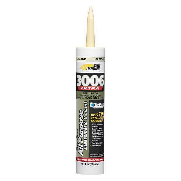 Caulk, 10 oz, Cartridge, Almond, Acrylic Base
