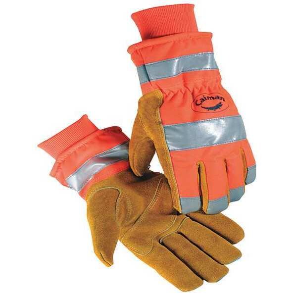 Hi-Vis Cold Protection Gloves, Heatrac Lining, M