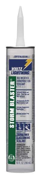 Construction Sealant, 10 oz, Cartridge, White, Hybrid Base