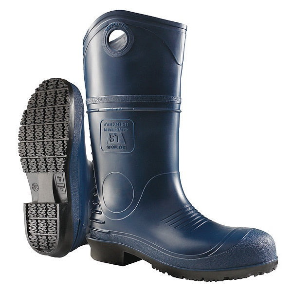 Size 5 Men's Plain Rubber Boot, Blue