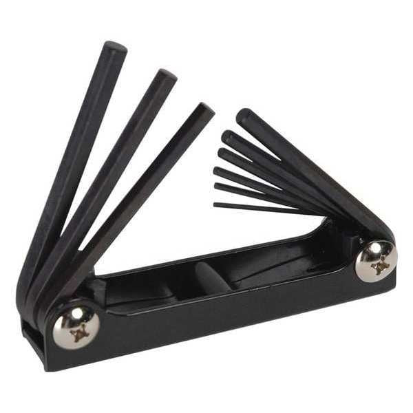 Hex Key Set, 9 Pc. Std. Foldin