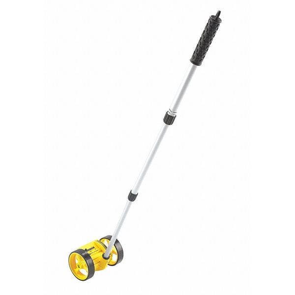 Measuring Wheel, Dual, 1 ft, 4 In Dia, Ylw