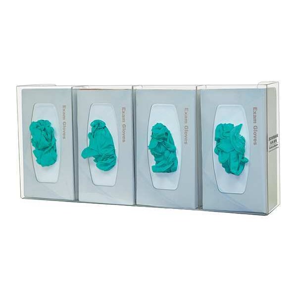 Glove Box Dispenser, PETG, (4) Boxes