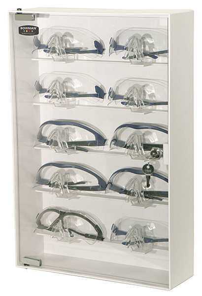 Eyewear Cabinet, White/Clear