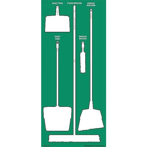 Store-Boardsâ¢, 68x30 in, White/Green, Ultra Aluma-Liteâ¢