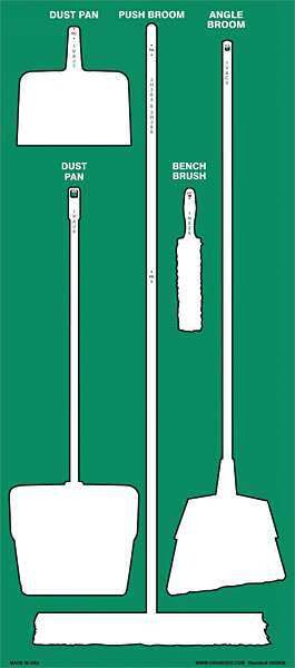 Store-Boardsâ¢, 68x30 in, White/Green, Accu-Shieldâ¢