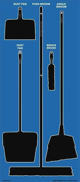 Store-Boardsâ¢, 68x30 in, Black/Blue, Accu-Shieldâ¢
