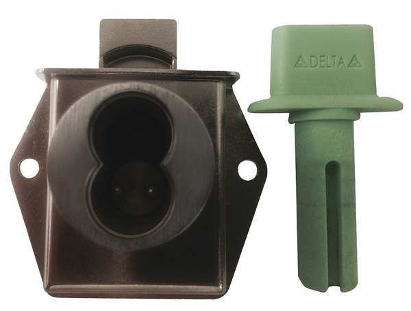 Interchangeable Core Drawer Dead Bolt, Coreless, SFIC Key, For Material Thickness 1 1/16 in