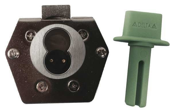 Interchangeable Core Drawer Dead Latch, Coreless, SFIC Key, For Material Thickness 1 1/16 in