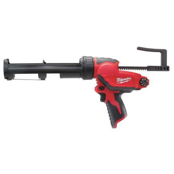 Milwaukee M12 Caulk Gun, 12V DC, For 10 oz Container Size, 29 in/min Application Speed, Bare Tool