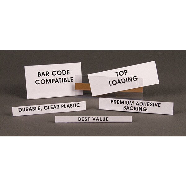 Label Holder, Econ Strips, 1/2INX6IN, PK50