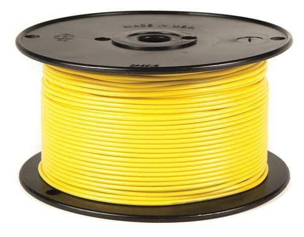 18 AWG 16 Conductor Stranded Primary Wire 100 ft. YL