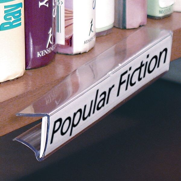 Shelf Clip Label Holder, 7/8INX6IN, PK10