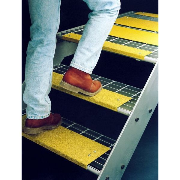 Anti-Slip Stair Nosing, Ylw, 35-7/16in W, 02-695