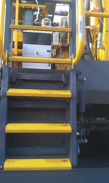Anti-Slip Stair Nosing, Yellow, 29-1/2in W, 02-640