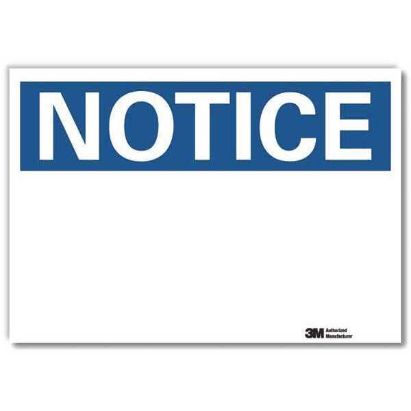 NoticeSign, ReflcSelfAdhVinyl, 14inWx10inH
