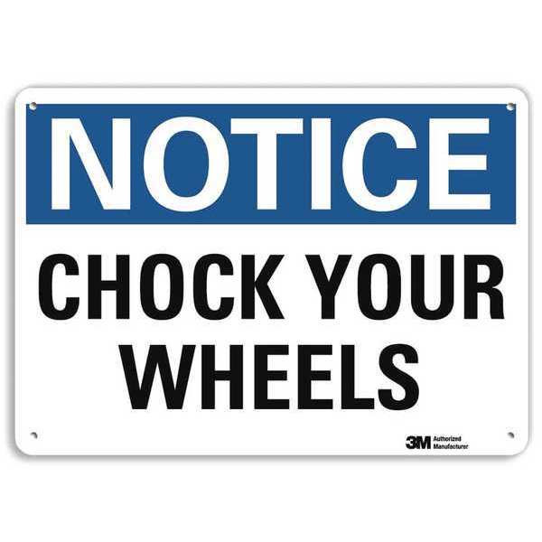 Notice Sign, 7 in H, 10 in W, Aluminum, Vertical Rectangle, English, U5-1096-RA_10X7