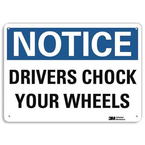 Notice Sign, 7 in H, 10 in W, Aluminum, Vertical Rectangle, English, U5-1155-RA_10X7
