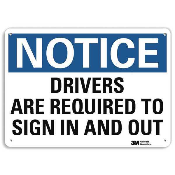 Reflective Loadiing & Unloading Sign, 7 in H, 10 in W, Aluminum, Vertical Rectangle, U5-1153-RA_10X7