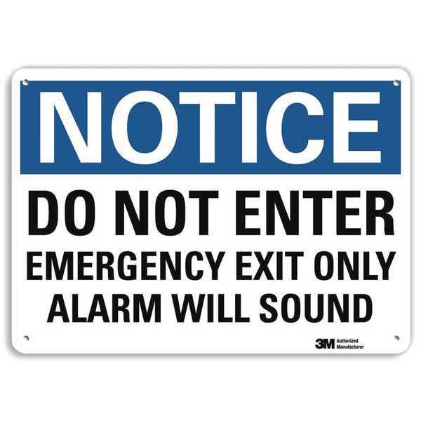 Notice Sign, 7 in x 10 in, Aluminum