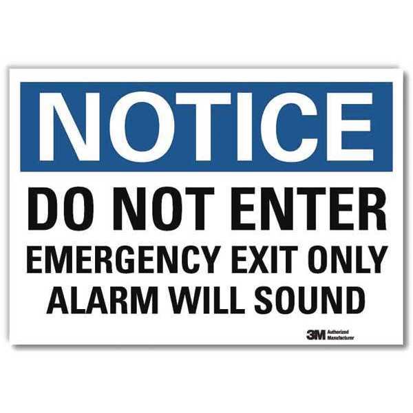 Notice Sign, 10x14in, Reflective Sheeting