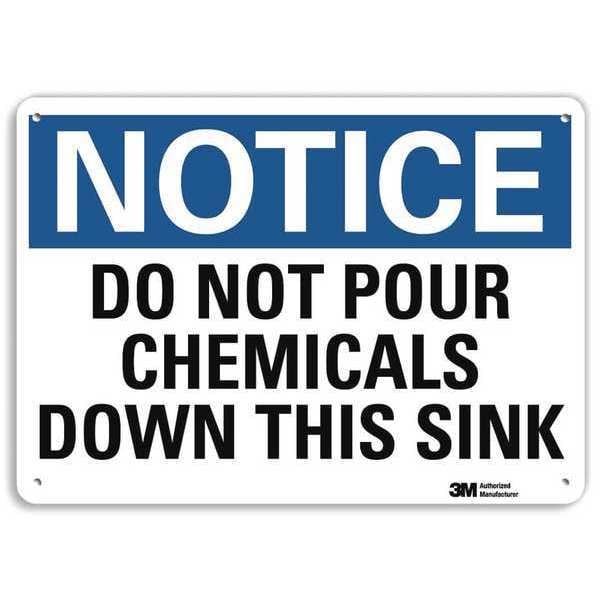 Notice Sign, 7 in H, 10 in W, Vertical Rectangle, English, U5-1139-RA_10X7