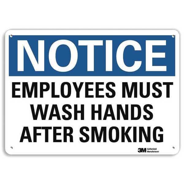 Notice Sign, RecycldReflecAlum, 10inWx7inH, U5-1188-RA_10X7