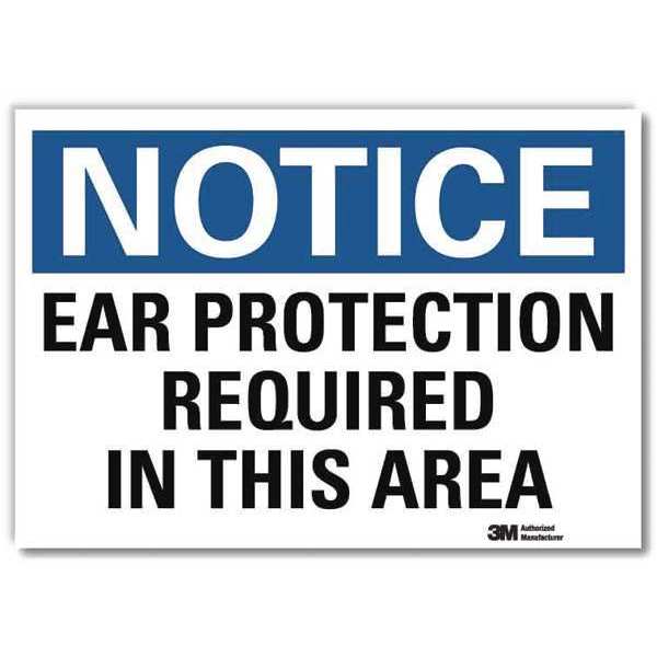 NoticeSign, ReflecSelfAdhVinyl, 10inWx7inH, U5-1165-RD_10X7
