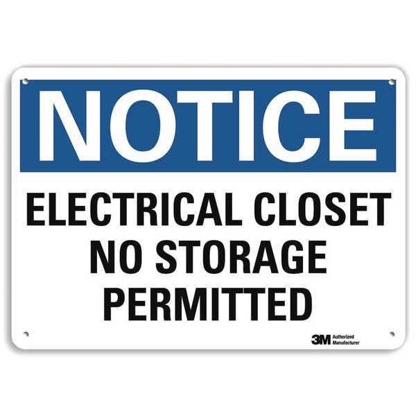 Notice Sign, RecycldReflecAlum, 10inWx7inH, U5-1168-RA_10X7