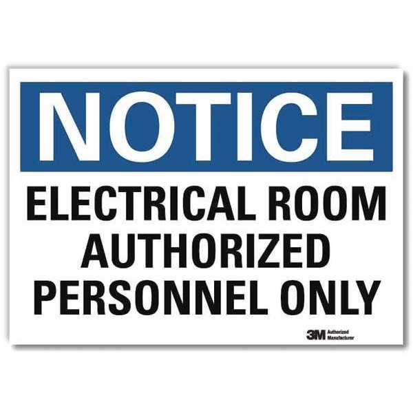 NoticeSign, ReflcSelfAdhVinyl, 14inWx10inH, U5-1169-RD_14X10
