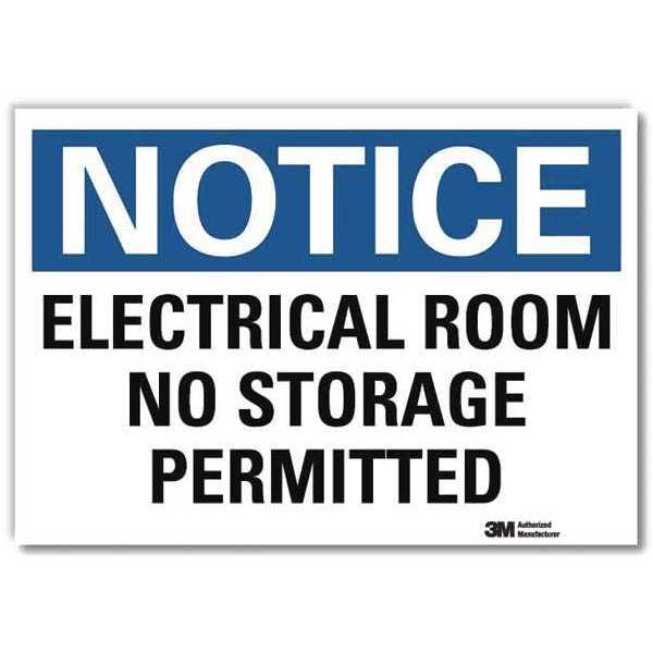 NoticeSign, ReflecSelfAdhVinyl, 10inWx7inH, U5-1170-RD_10X7