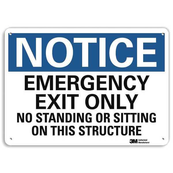 Notice Sign, 7 in x 10 in, Aluminum