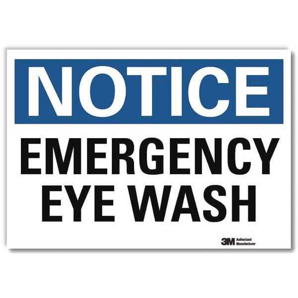 NoticeSign, ReflecSelfAdhVinyl, 10inWx7inH, U5-1175-RD_10X7