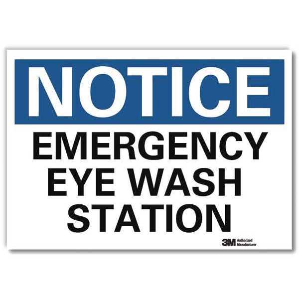NoticeSign, ReflecSelfAdhVinyl, 10inWx7inH, U5-1177-RD_10X7