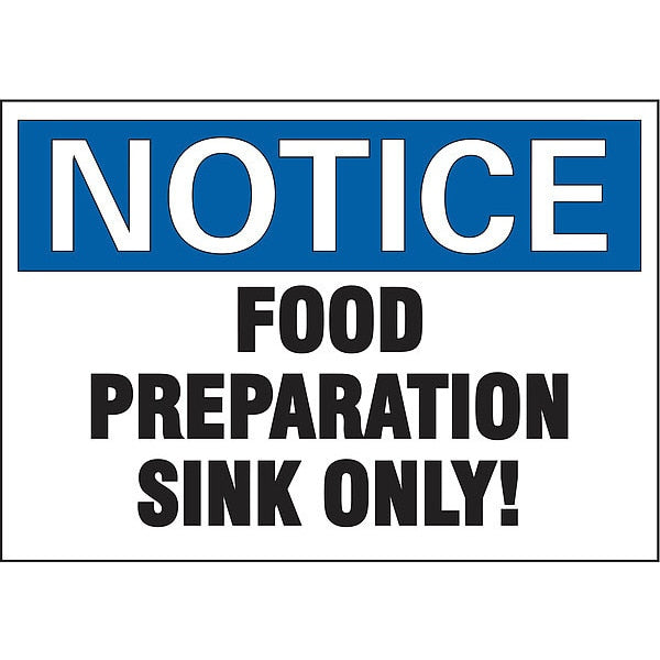 Notice Sign, RecycldReflecAlum, 10inWx7inH, U5-1232-RA_10X7