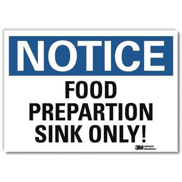 NoticeSign, ReflcSelfAdhVinyl, 14inWx10inH, U5-1232-RD_14X10