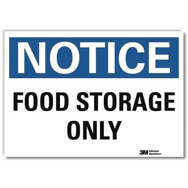 NoticeSign, ReflectSelfAdhVinyl, 7inWx5inH, U5-1233-RD_7X5