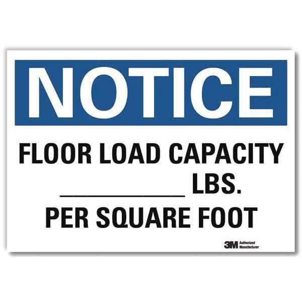 NoticeSign, ReflcSelfAdhVinyl, 14inWx10inH, U5-1226-RD_14X10