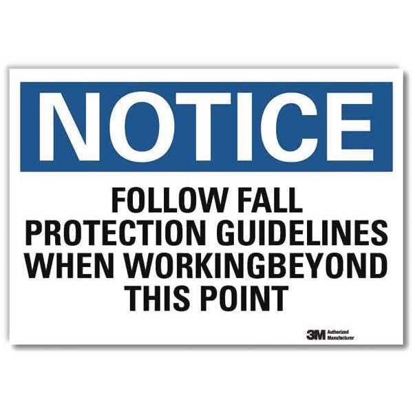 NoticeSign, ReflectSelfAdhVinyl, 7inWx5inH, U5-1228-RD_7X5