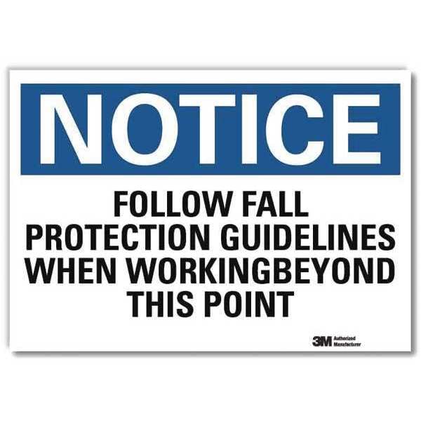 NoticeSign, ReflecSelfAdhVinyl, 10inWx7inH, U5-1228-RD_10X7